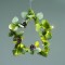 STAR WITH PINES DECORATIVE HANGING 20 LED WW BATT 3ΧΑΑ (NOT INCL) IP20  DIAM 30cm 30cm LEAD CABLE X093018