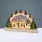 WOODEN XMAS VILLAGE 12 LED WW STEADY IP20 DECORATIVE BATT 2XAAA  38x5x21.5cm X15121107