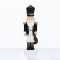 NUTCRACKER RESIN SOLDIER WITH MISTLETOE  BLACK 23cm X1523308