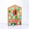 WOODEN HOUSE CALENDAR WITH DRAWERS DECORATIVE 39x8.5x60cm X156006