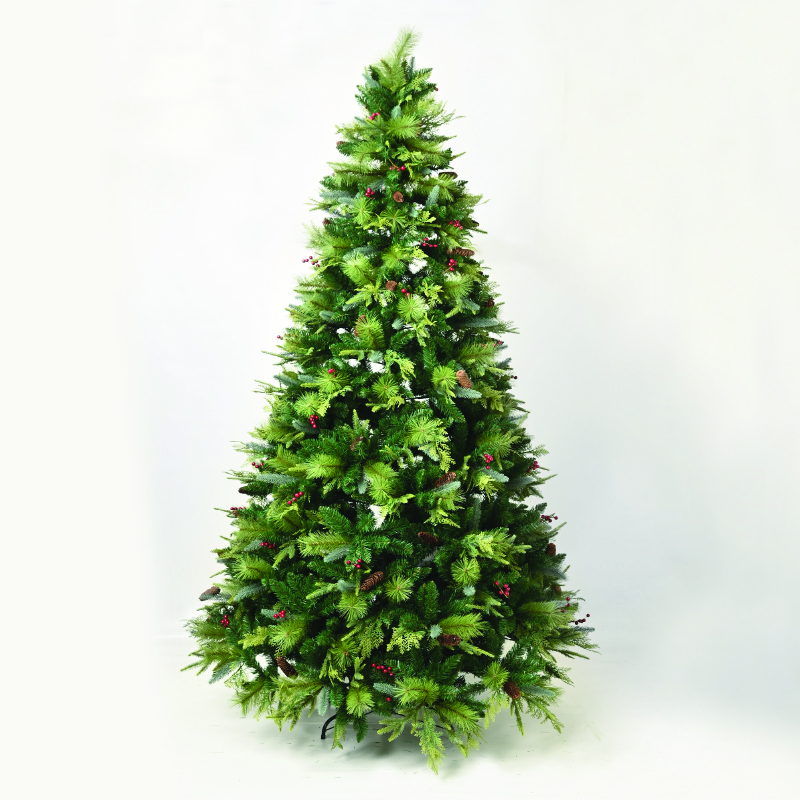 MONT-BLANC CHRISTMAS TREE PE/HARD NEEDLE BERRIES amp PINE NUTS 180CM HEIGHT X161804 MONT-BLANC CHRISTMAS TREE PE/HARD NEEDLE BERRIES amp PINE NUTS 180CM HEIGHT X161804