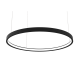 OLAN SAND BLACK CIRCULAR ALUMINUM PROFILE WITH PC OPAL DIFFUSER Φ600MM P3906C
