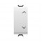 P-BUTTON 1M 1P NO+NO 10A INTERLOCK WHITE 331GW10140