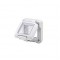 WATERTIGHT COVER FOR BOARD 2M 75X85MM SMOKED TRANSPARENT DOOR IP65 GREY RAL7035 331GW27403