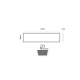 NETTO LED PANEL 48W 295X1195X31mm 3000K 3920Lm 230V AC Ra80 ALE301204830