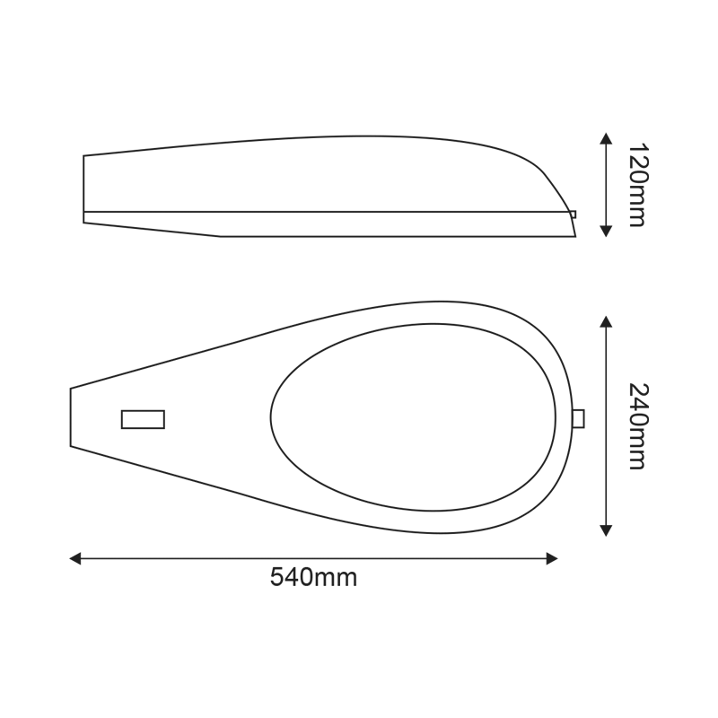 Road light fitting ISRL BODY AC.ISRLE27MF