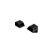 SET OF BLACK PLASTIC END CAPS FOR PROFILE P151B, 2PCS WITH HOLE EP151B