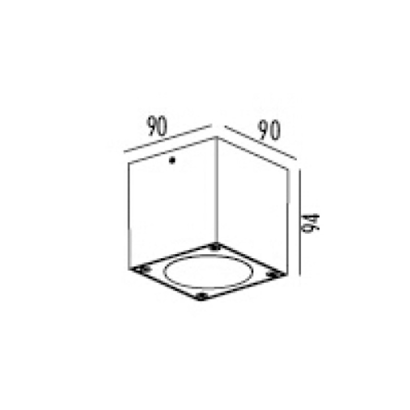 NETTO LED SURFACE SPOT230V 1X7W 373Lm 3000K 19° ANCO SQUARE HI2386 NETTO LED SURFACE SPOT230V 1X7W 373Lm 3000K 19° ANCO SQUARE HI2386