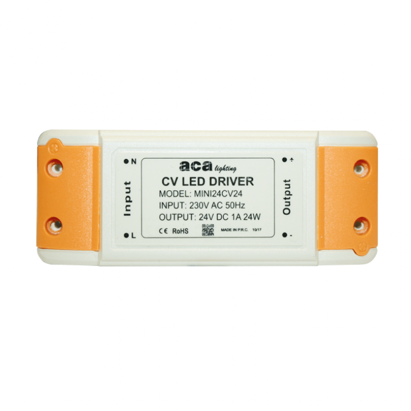 NETTO MINI PLASTIC 24W CV LED DRIVER 230V-24V 1A IP20 MINI24CV24