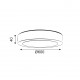 NETTO ROUND W CEIL. LED SLIM PANEL 50W 3000K 4000Lm 230V Φ600x40mm Ra80 NIKI5030RW NETTO ROUND W CEIL. LED SLIM PANEL 50W 3000K 4000Lm 230V Φ600x40mm Ra80 NIKI5030RW