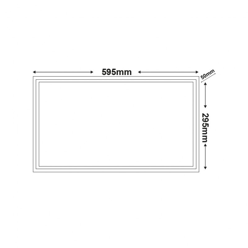 NETTO LED PANEL 24W 295X595X50mm 3000K 2050Lm 230V AC Ra80 LUCIA30602430 NETTO LED PANEL 24W 295X595X50mm 3000K 2050Lm 230V AC Ra80 LUCIA30602430