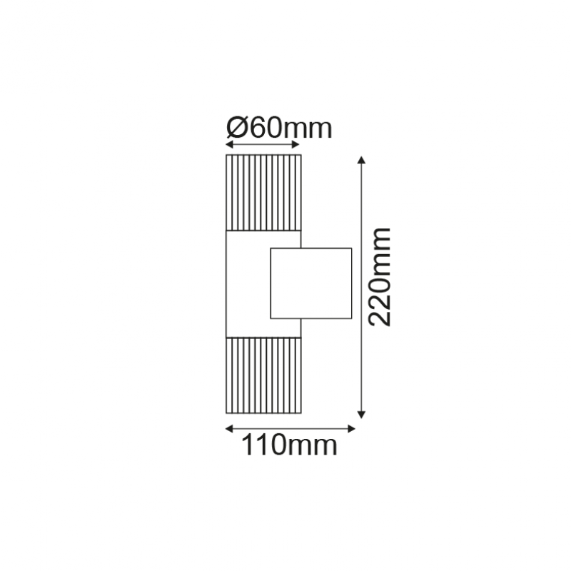 NETTO UP-DOWN CLEAR 2W LED 3000K 230V GREY HA5504A NETTO UP-DOWN CLEAR 2W LED 3000K 230V GREY HA5504A
