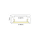MINI ALUMINUM PROFILE WITH OPAL COVER 2m/pc P109