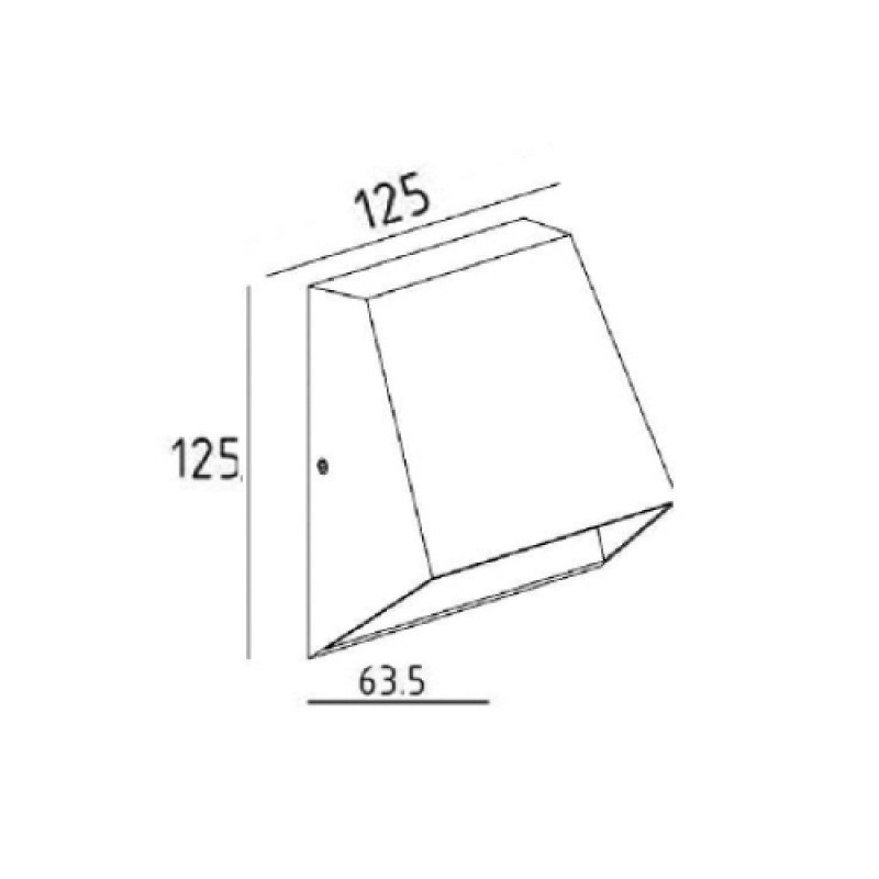 NETTO WALL LIGHT DOWN 1X7W LED BridgeLux HI2691