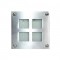 NETTO CEILING LIGHT G9 LED WARM 105X105 ΝΙCKEL MAT HI019CWW