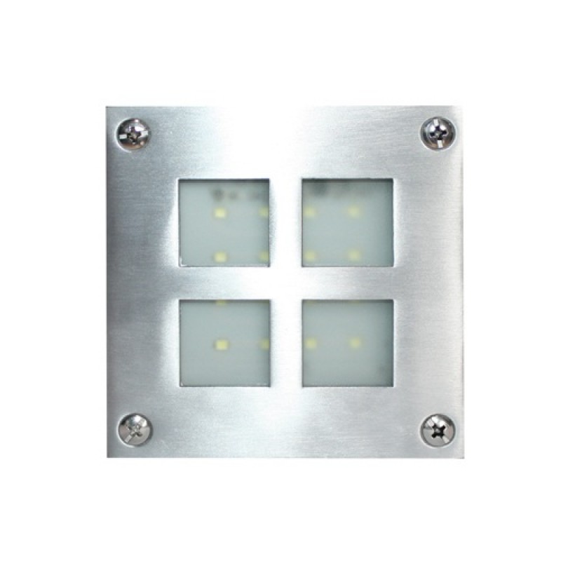 NETTO CEILING LIGHT G9 LED WARM 105X105 ΝΙCKEL MAT HI019CWW