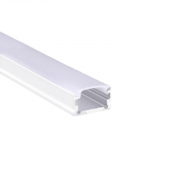 WHITE MICRO ALUMINUM PROFILE WITH OPAL PC DIFFUSER 2m/pc P151W