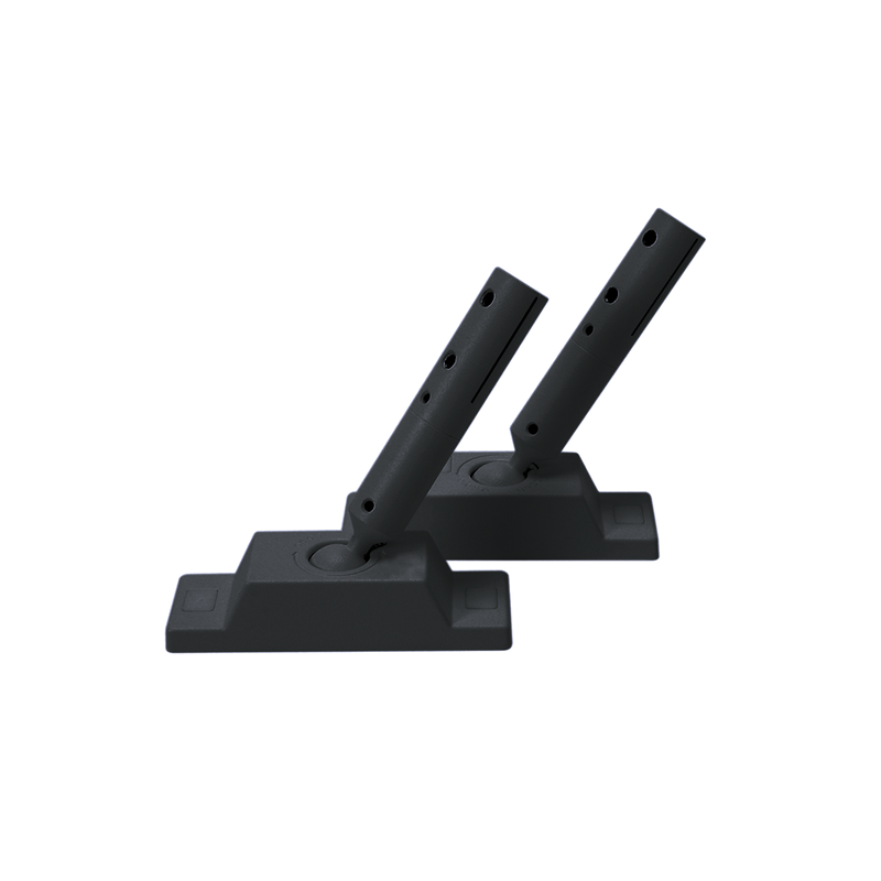 ROOFPATH SET OF 2PCS BLACK BASE HOLDER WITH 45° ADJUSTABLE ROD ROPAB ROOFPATH SET OF 2PCS BLACK BASE HOLDER WITH 45° ADJUSTABLE ROD ROPAB