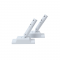 ROOFPATH SET OF 2PCS WHITE BASE HOLDER WITH 45° ADJUSTABLE ROD ROPAW