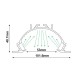 NETTO Allumin. Profile LUNA indirect light PC semi clear diffuser P59