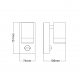 SENSOR ONE BEAM BLACK WALL LUMINAIRE GU10 MAX. 3W LED IP65 SL7032BS