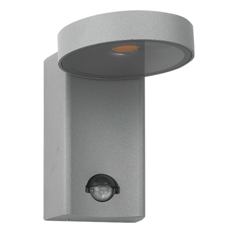 NETTO SENSOR WALL POREA 10W 650Lm COB LED 3000K 230V IP54 GREY POREA1030S