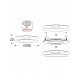 NETTO SILVER LED ROUND PC SLIM PANEL 26W 3000K 1830Lm230V Φ295Ra80 STHERON2630R NETTO SILVER LED ROUND PC SLIM PANEL 26W 3000K 1830Lm230V Φ295Ra80 STHERON2630R