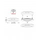 NETTO SILVER LED ROUND PC SLIM PANEL 14W 3000K 950Lm230V Φ170 Ra80 STHERON1430R