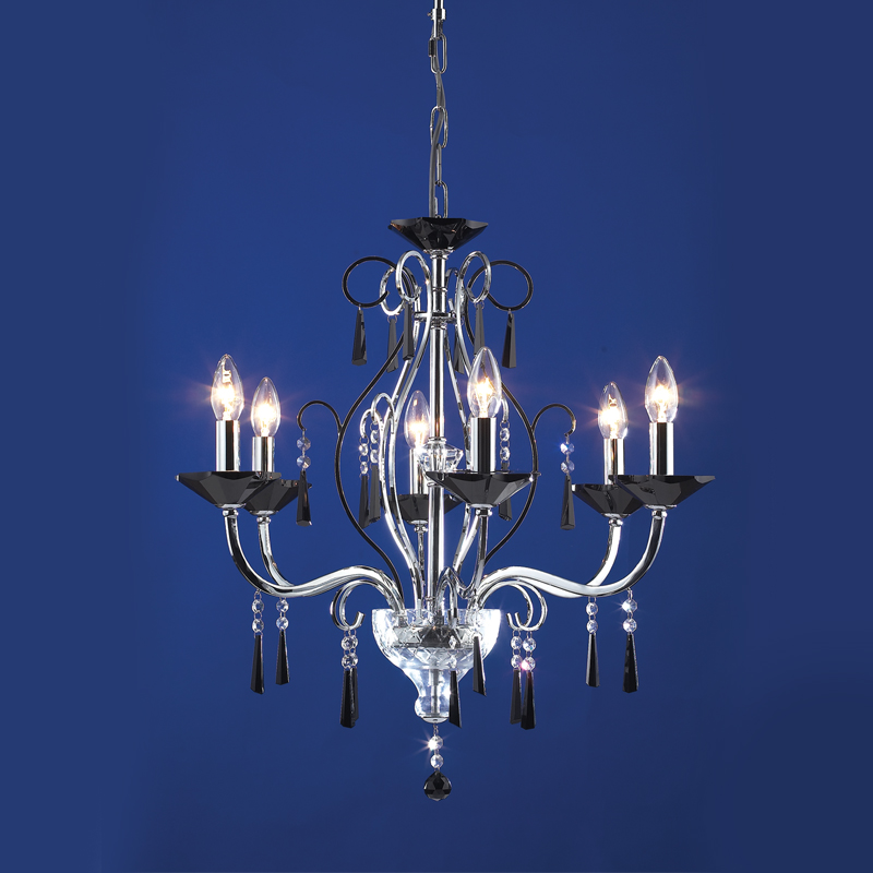 NETTO # SUSPENDED LIGHT 6L GLASS BLACK W17356