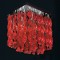 NETTO # 8-LIGHT CEILING TWISTED GLASS RED G9 W28048R