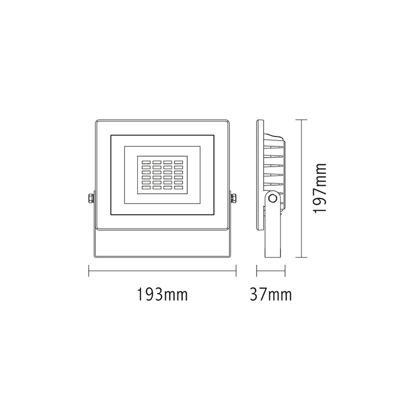 NETTO LED WHITE FLOOD IP66 30W 3.000K 230V 2500Lm 20pcs/cart X3030W NETTO LED WHITE FLOOD IP66 30W 3.000K 230V 2500Lm 20pcs/cart X3030W