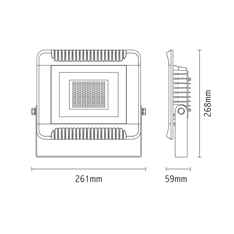 NETTO LED FLOOD LIGHT IP66 70W 4.000K 230V 5920Lm 6pcs/cart X7040 NETTO LED FLOOD LIGHT IP66 70W 4.000K 230V 5920Lm 6pcs/cart X7040
