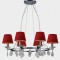 NETTO # PENDANT LAMP CAP RED D76 6X40W E14 W19266AR