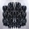 NETTO # 8-LIGHT TWISTED GLASS BLACK G9 W18048B