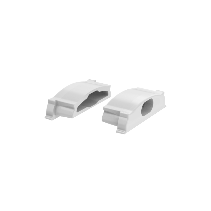 PLASTIC CAPS FOR PROFILE WHIP P114 - SET 2PCS, 1 WITH HOLE, 1 WITHOUT EP114
