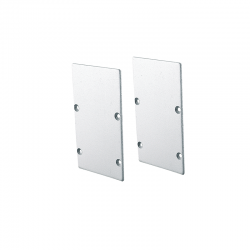 SET OF METAL END CAPS FOR PROFILE P288, 2 PCS WITHOUT HOLE EP288