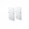 SET OF METAL END CAPS FOR PROFILE P288, 2 PCS WITHOUT HOLE EP288