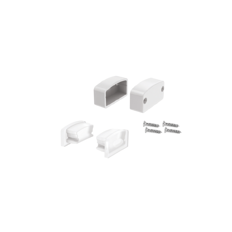 SET OF SILICON   PLASTIC END CAPS FOR P146, 2 WITHOUT HOLE   2 WITH HOLE EP146