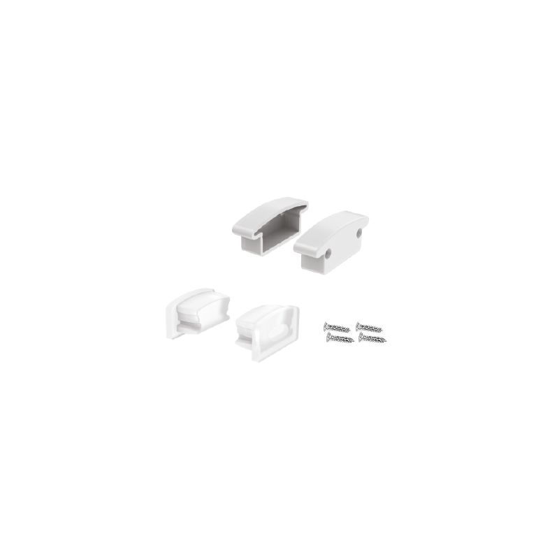 SET OF SILICON   PLASTIC END CAPS FOR P147, 2 WITHOUT HOLE   2 WITH HOLE EP147