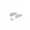 SET OF SILVER PLASTIC END CAPS FOR P173, 1 WITHOUT HOLE   1 WITH HOLE EP173
