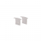 SET OF GREY PLASTIC END CAPS FOR P171, 1PC WITH HOLE   1PC WITHOUT HOLE EP171