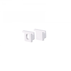 SET OF WHITE PLASTIC END CAPS FOR P189 1PC WITH HOLE   1PC WITHOUT HOLE EP189