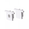 SET OF WHITE PLASTIC END CAPS FOR P160 1PC WITH HOLE  amp  1PC WITHOUT HOLE EP160