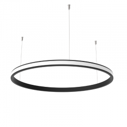 ORIO BLACK ALUMINUM PROFILE WITH OPAL PC DIFFUSER OUTWARD Φ1200 P30T1200 ORIO BLACK ALUMINUM PROFILE WITH OPAL PC DIFFUSER OUTWARD Φ1200 P30T1200