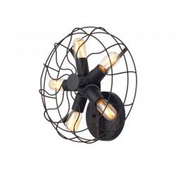 NETTO WALL MOUNTED 5XE27 METAL BLACK Φ41XH41cm V352715W NETTO WALL MOUNTED 5XE27 METAL BLACK Φ41XH41cm V352715W