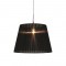 NETTO PENDANT BLACK ORGANZA D40CM 1XE27 DL604B