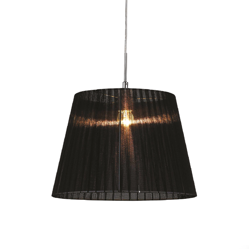 NETTO PENDANT BLACK ORGANZA D40CM 1XE27 DL604B