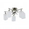 NETTO CEILING BRASS 5ΧE27 WHITE GLASS TNK85332BR5H