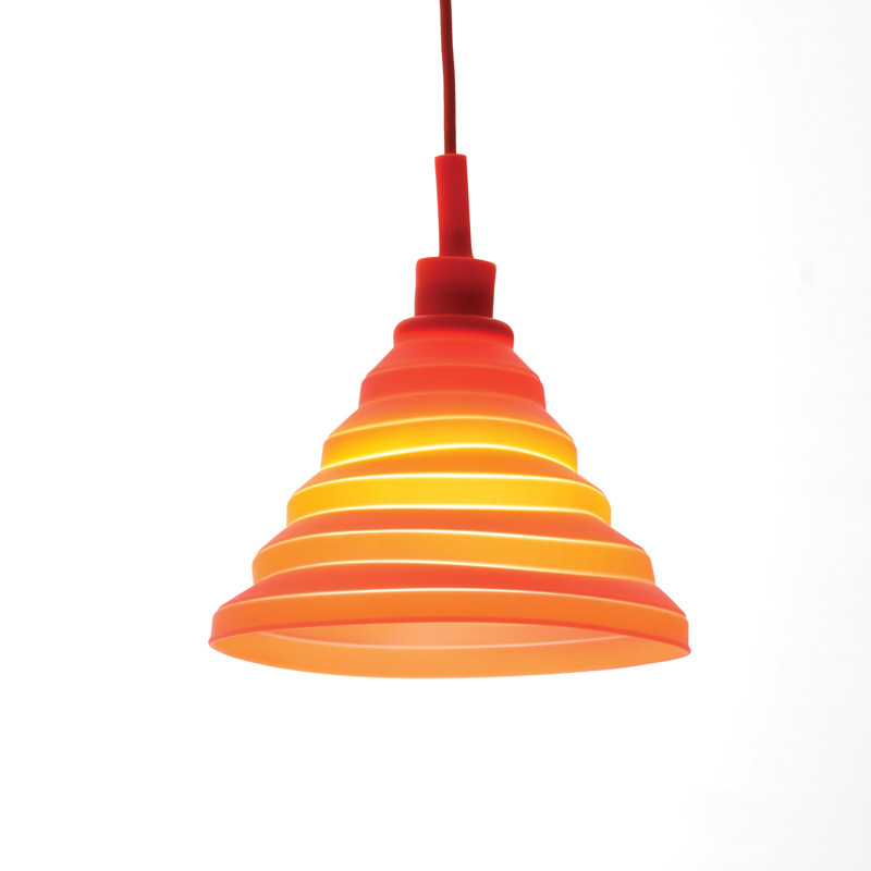 NETTO PENDANT SILICON ORANGE1ΧΕ27 SUTP106OR