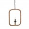 NETTO PENDANT 1XE14 METAL BLACK RECTANGLE+ROPE40ΧΗ120CM 563401PRT